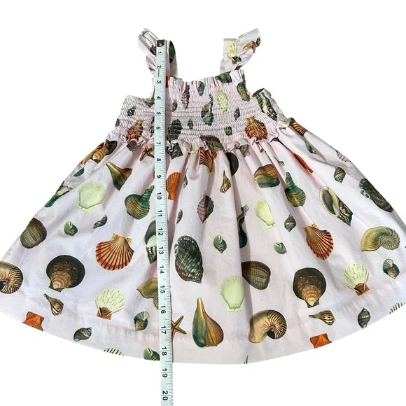 Edgehill Collection x Jennifer Sumko Smocked Seashell Dress & Bloomers Girls 24M - Picture 6 of 8